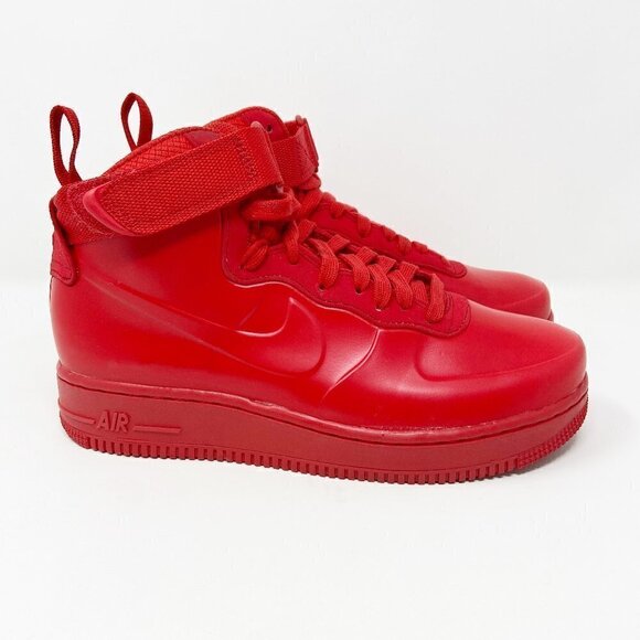 NIKE | Air Force 1 Foamposite Cup University Red High Tops Women's 7.5 - Picture 4 of 16